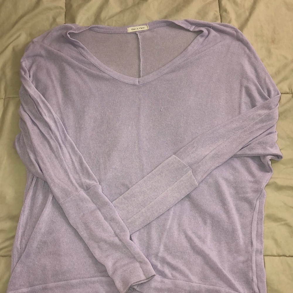 Flowy purple long sleeve